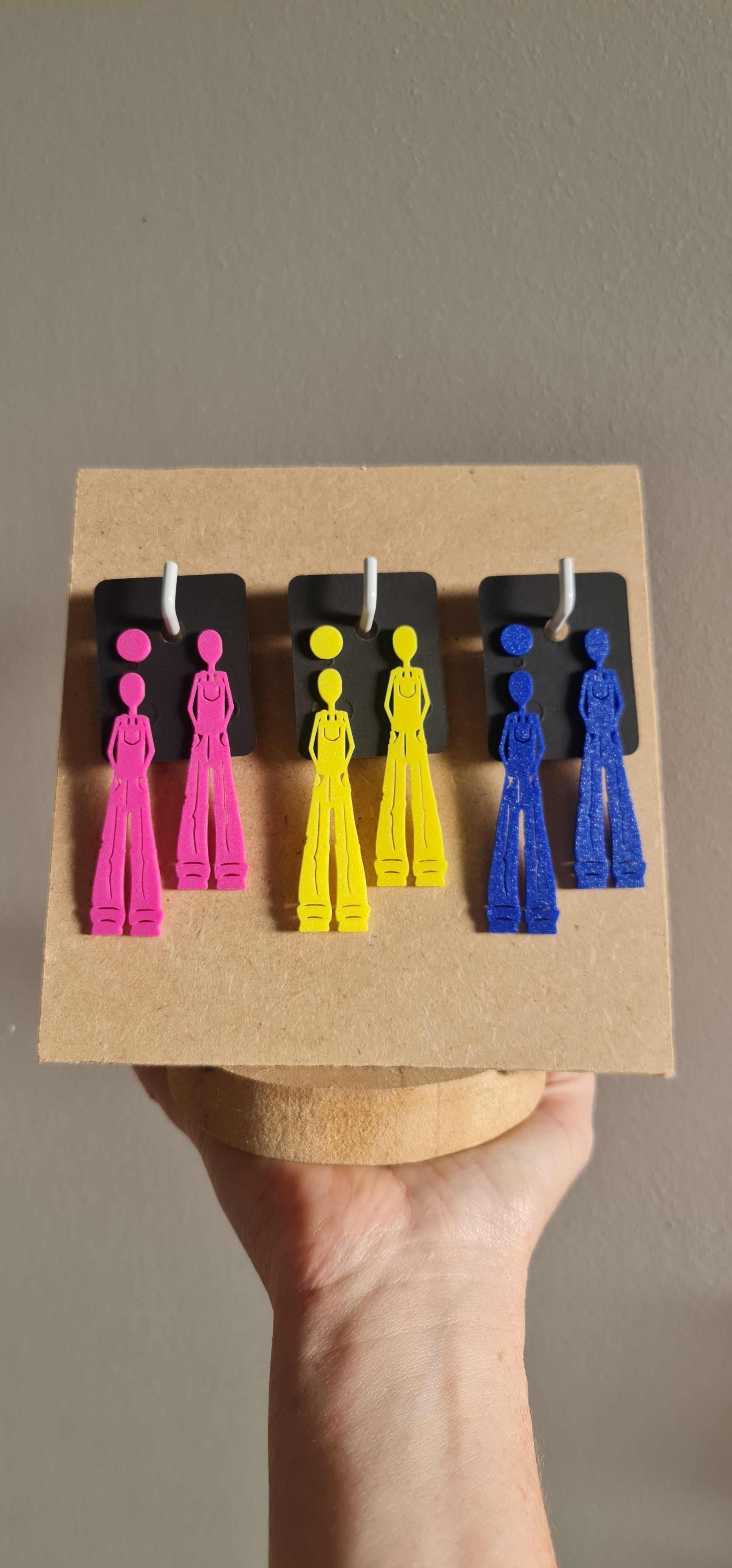 Boucles d'oreilles jaune