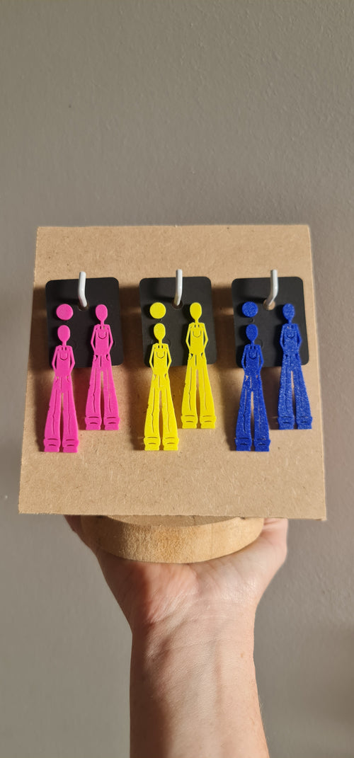 Boucles d'oreilles jaune