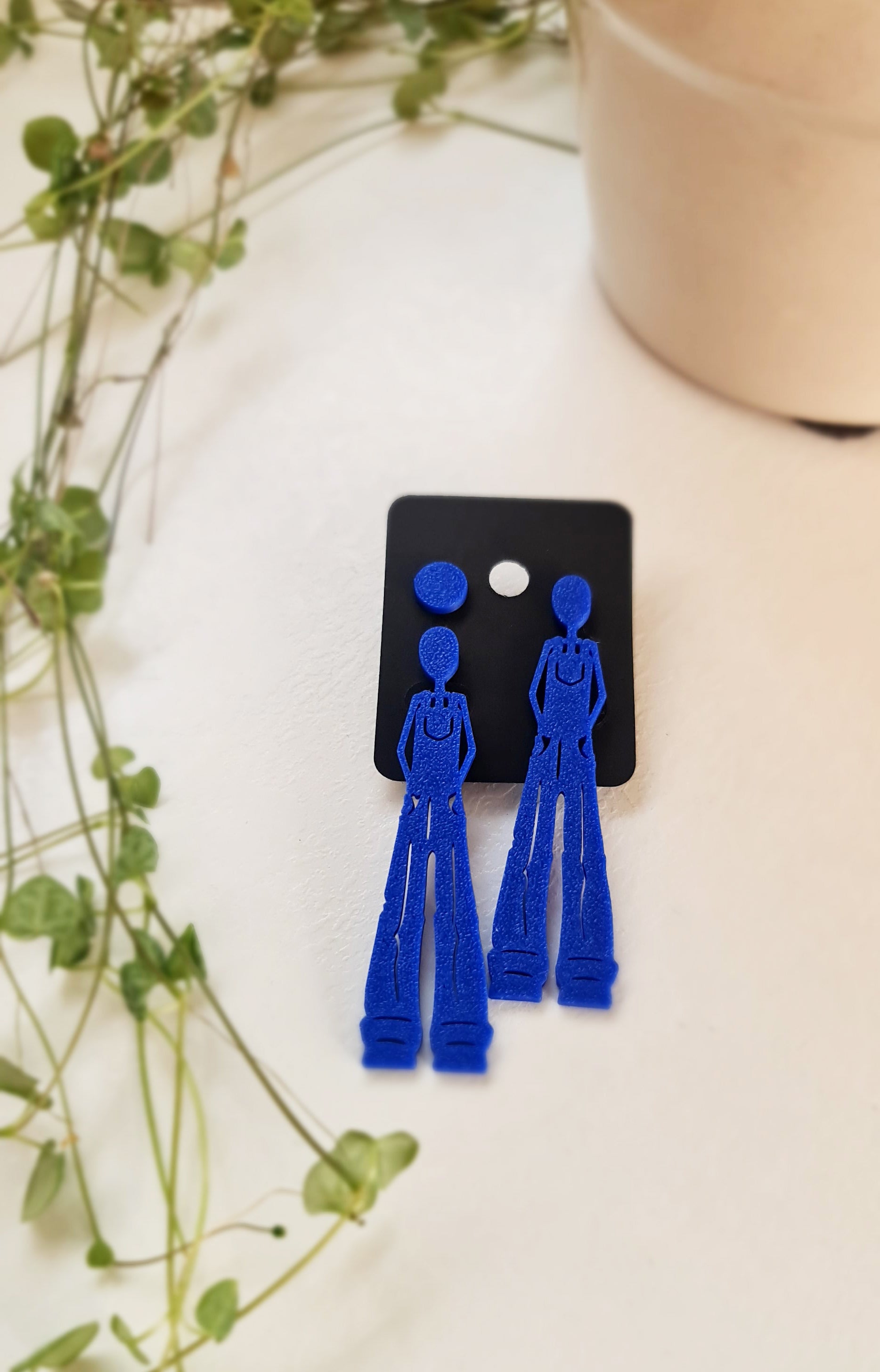 Boucles d'oreilles bleu