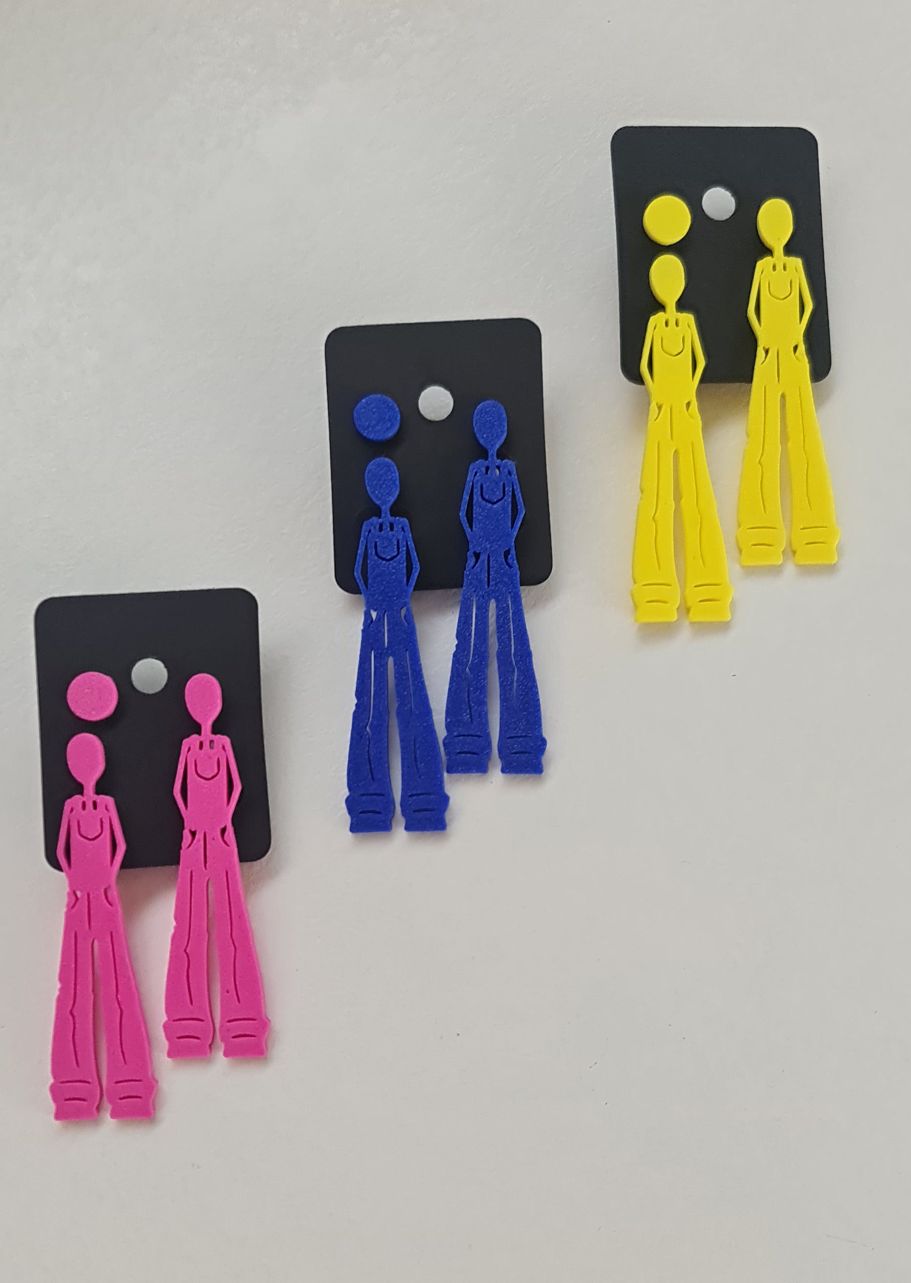 Boucles d'oreilles bleu