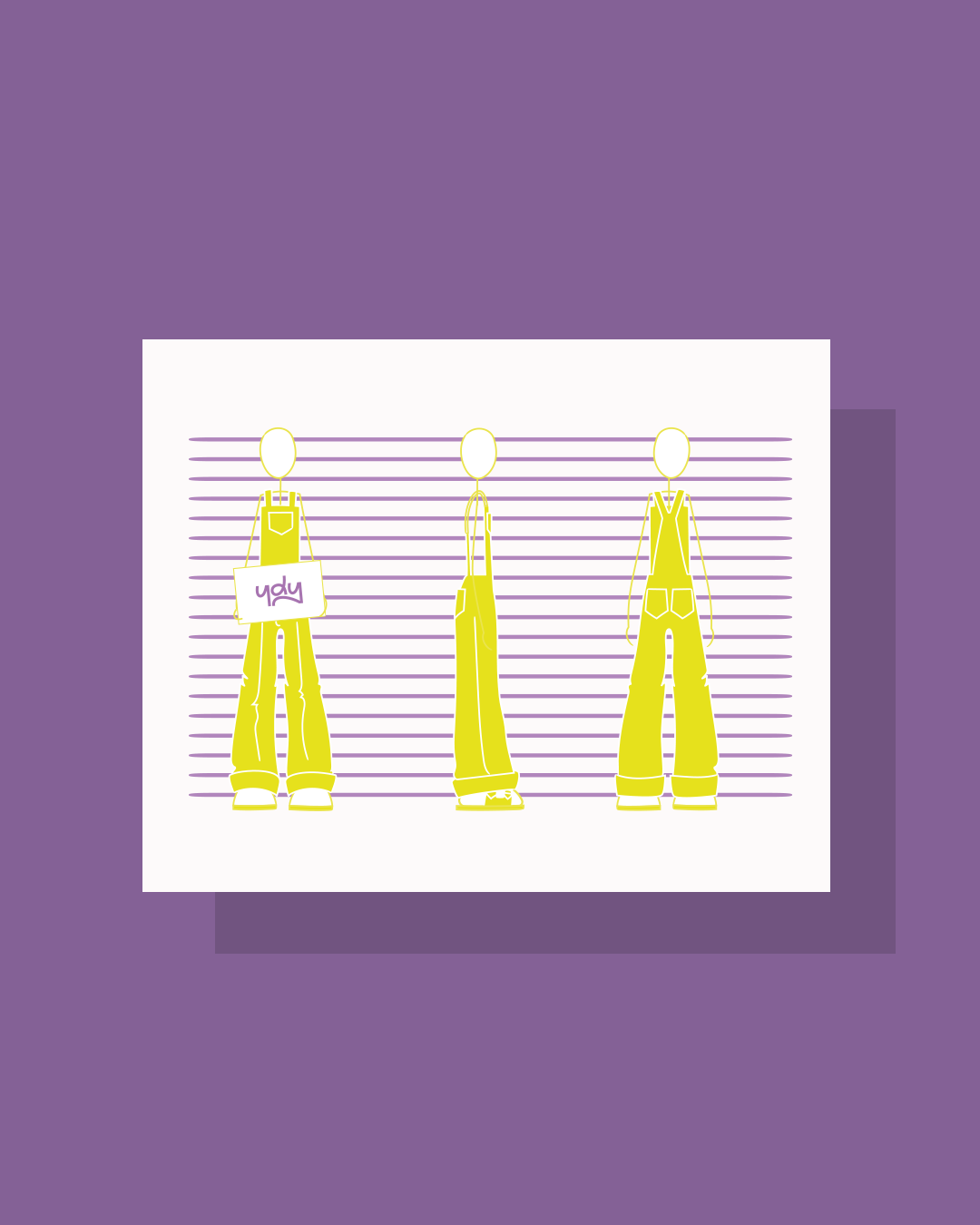 Carte postale Guilty violet