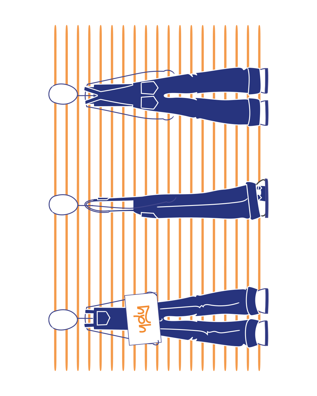 Carte postale Guilty orange