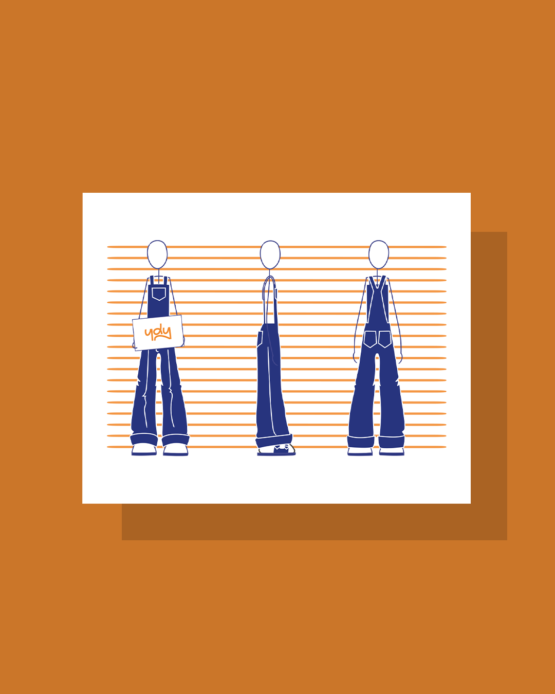 Carte postale Guilty orange