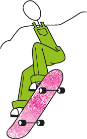 Broche Skateboard